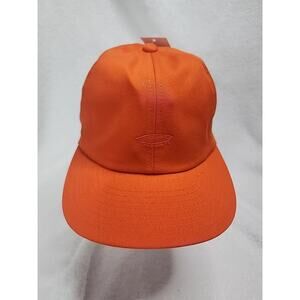 NEW VANS Hat Cap Mens Orange Adjustable Strap Back Logo Skater